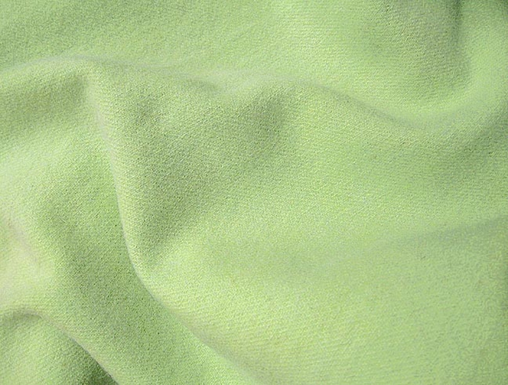 Apple Lime Green Hand Dyed Felted Wool Fabric | ChadQuilt