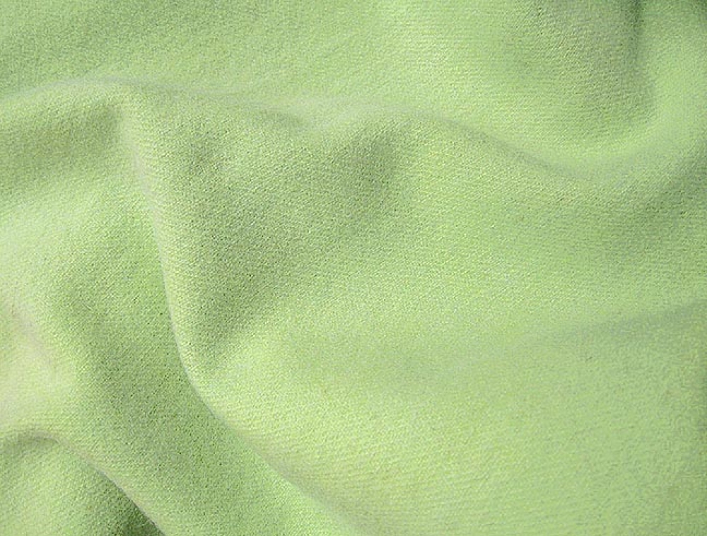 Apple Lime Green Hand Dyed Felted Wool Fabric ChadQuilt