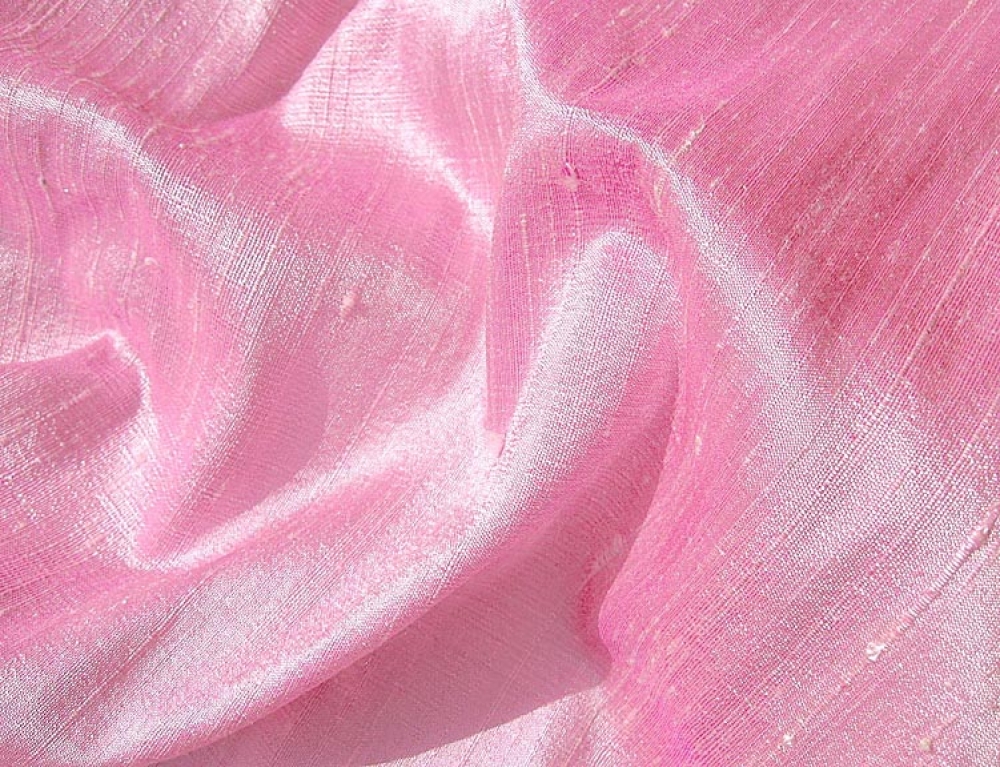 Cool Pink Raspberry Iridescent Silk Dupioni Fabric ChadQuilt