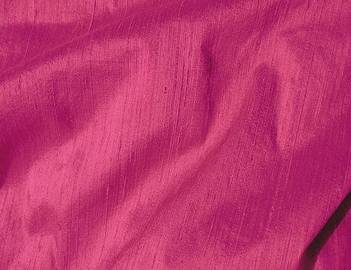 Jewel Tone Magenta Fuchsia Dupioni Silk Fabric