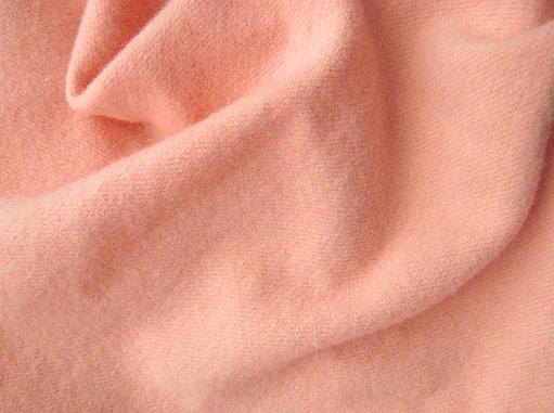 Medium Peach Hand Dyed Felted Wool Fabric