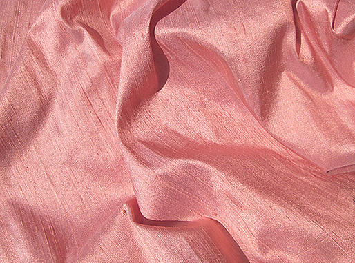 Salmon Lavender Iridescent Silk Dupioni