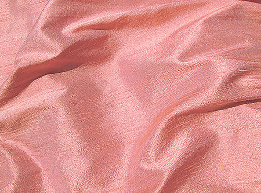 Salmon Lavender Iridescent Silk Dupioni