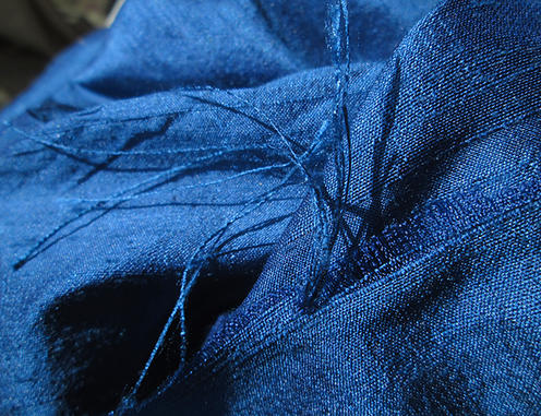 Rich Royal Sapphire Blue Silk Dupioni