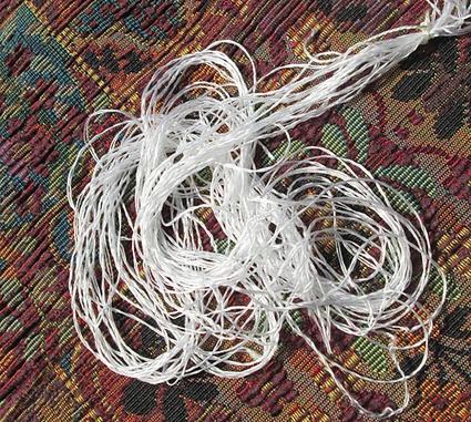 Brilliant Bright White Filament Silk Floss