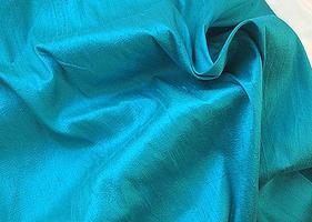 Aqua Jewel Tone Dupioni Silk Fabric