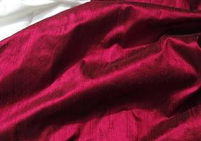Cranberry Ruby Magenta Iridescent Silk Dupioni