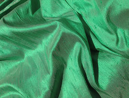 Pearl Green Cross Dyed Dupioni Silk
