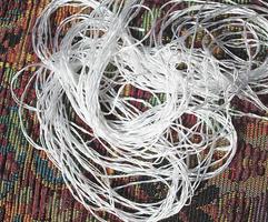 Brilliant Bright White Filament Silk Floss